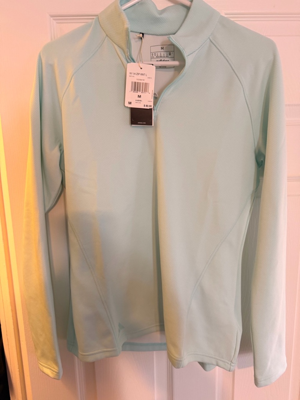 Adidas Light Mint Quarter-Zip Pullover